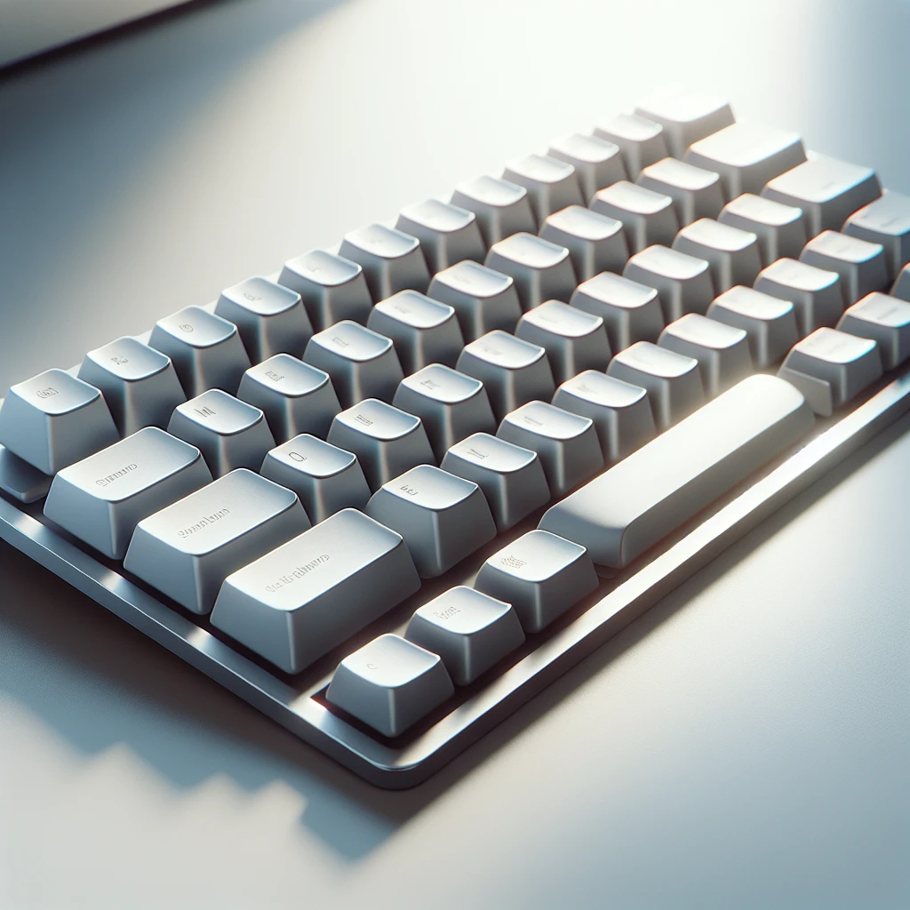 "Teclado Logitech em destaque, mostrando o processo de redefinição para configurações padrão, ilustrando a funcionalidade e design eficiente do produto."