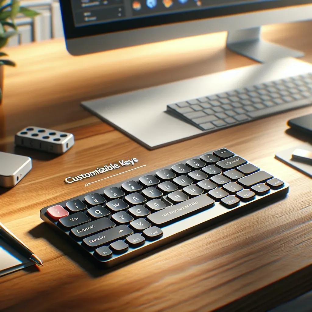 "Teclados Logitech personalizados com teclas de atalho, destacando a versatilidade e a funcionalidade de personalização para usuários."